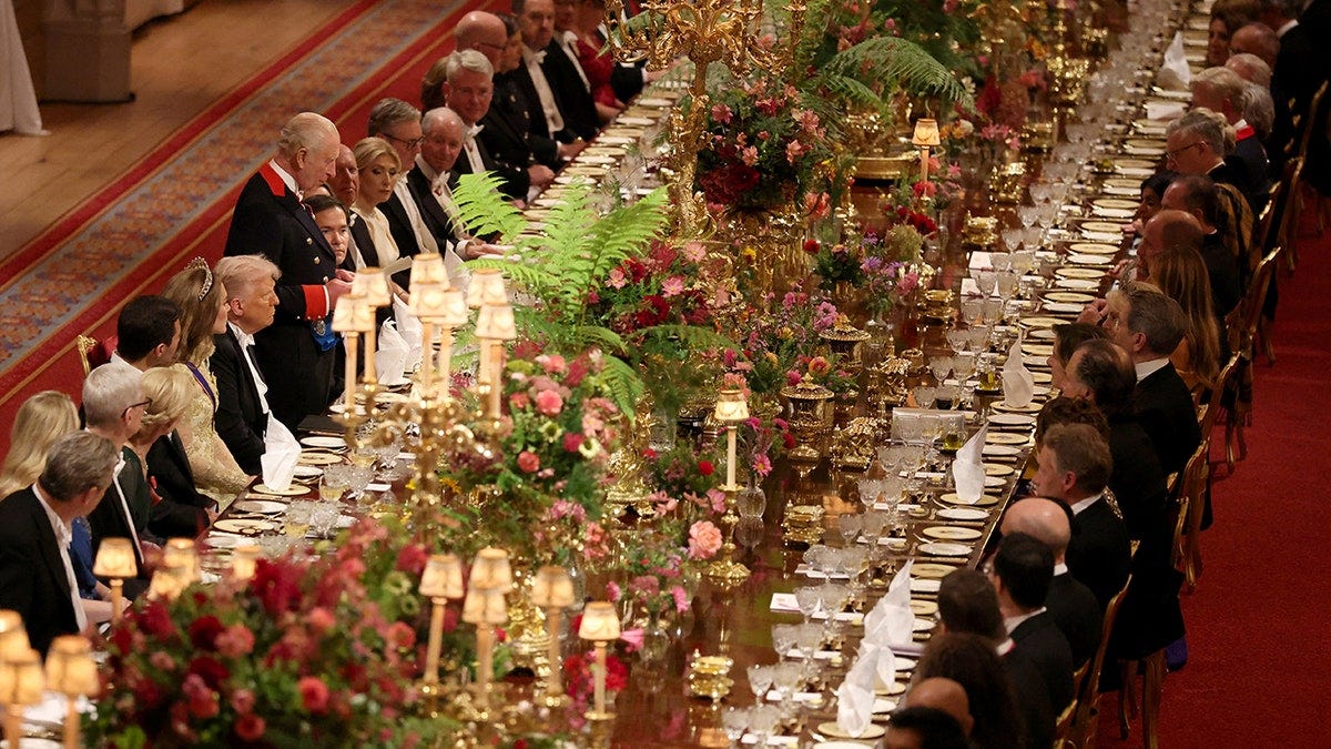 Royal jewels shine at Windsor Castle state banquet for Trump visit | Fox News Royal jewels shine at Windsor Castle state banquet for Trump visit | Fox News