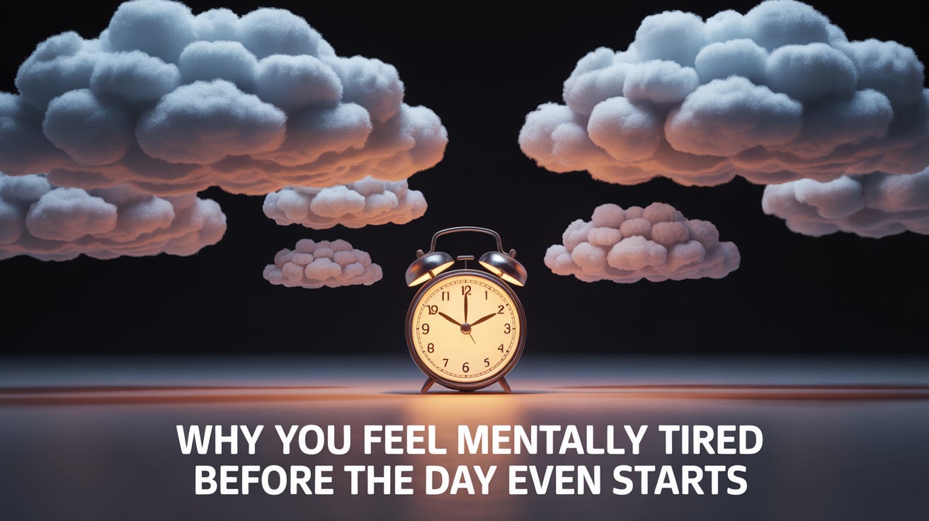 Why You Feel Mentally Tired Before the Day Even Starts