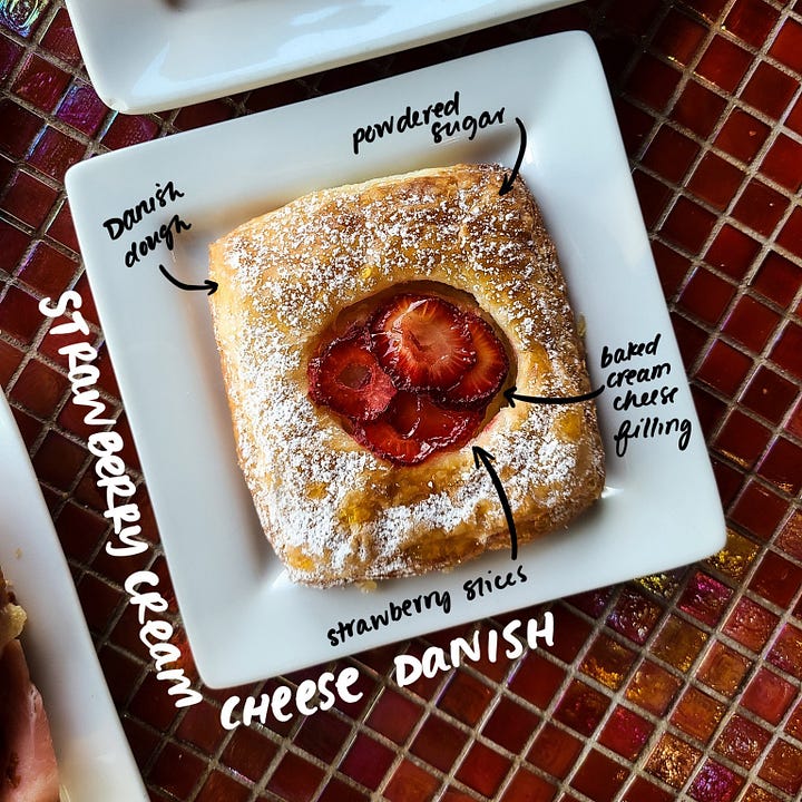 Amelie's Strawberry Cream Cheese Danish