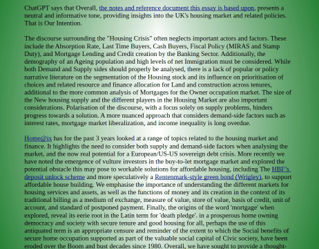 The Ending of the Long Monetary Expansion Cycle and a Brave new world of Housing Realism.