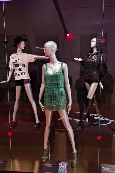 vignettes from the Taylor Swift: Storyteller exhibition