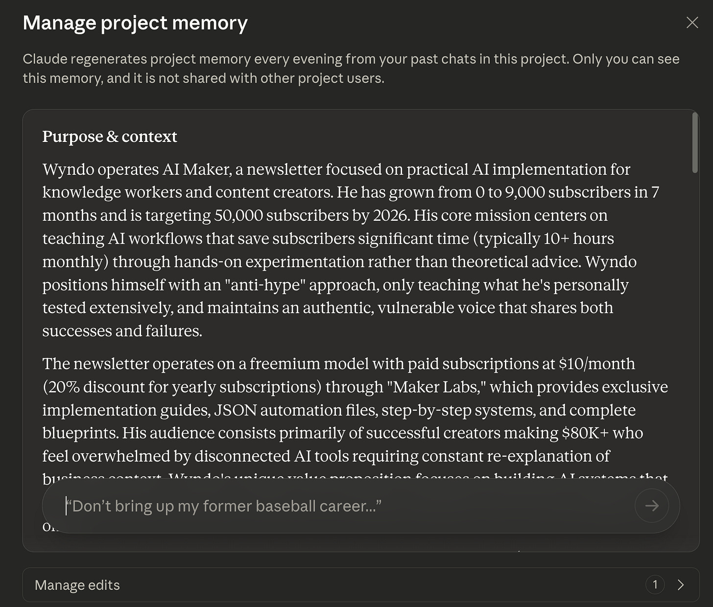 How to upload your Claude project memory