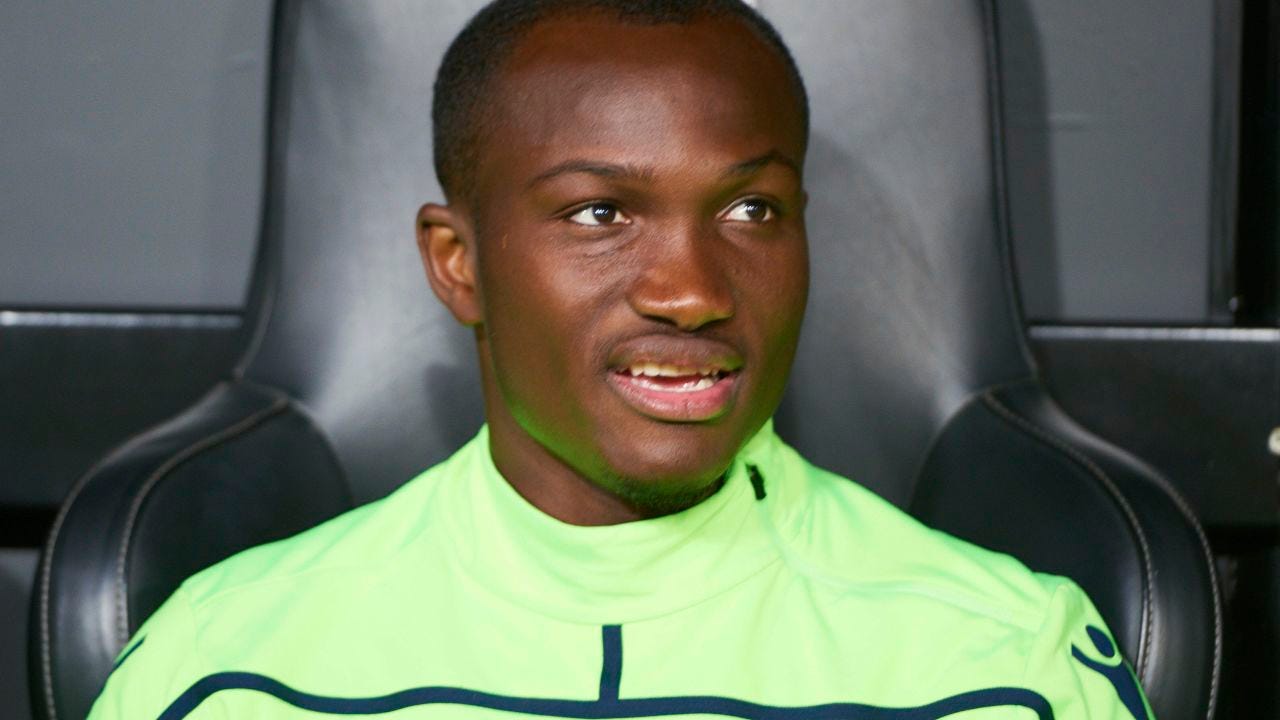 VALENCIA, SPAIN - APRIL 14: Raphael Dwamena, forward of Levante UD looks during the La Liga match between Valencia CF and Levante UD at Mestalla stadium on April 14, 2019 in Valencia, Spain. (Photo by Carlos Sanchez Martinez/Icon Sportswire) (Icon Sportswire via AP Images) VALENCIA, SPAIN - APRIL 14: Raphael Dwamena, forward of Levante UD looks during the La Liga match between Valencia CF and Levante UD at Mestalla stadium on April 14, 2019 in Valencia, Spain. (Photo by Carlos Sanchez Martinez/Icon Sportswire) (Icon Sportswire via AP Images)