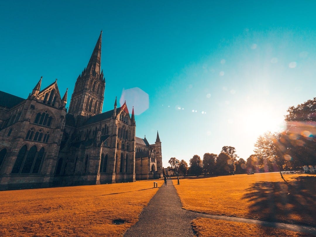 gray concrete building under blue sky