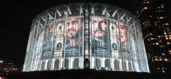 The BFI Imax in London gets a Roman makeover in tribute to the new movie  Gladiator 2