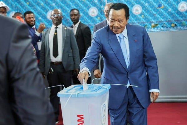 Cameroon election could extend the rule of world's oldest president | AP  News