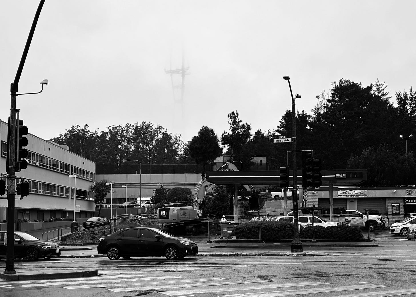 Sutro Tower in the fog