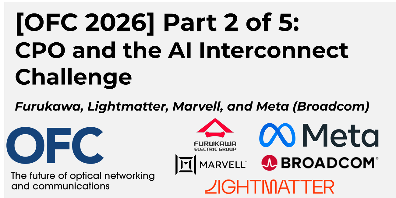 [OFC 2026] Part 2 of 5: CPO and the AI Interconnect Challenge