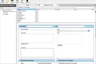 O módulo de personagens do CeltX