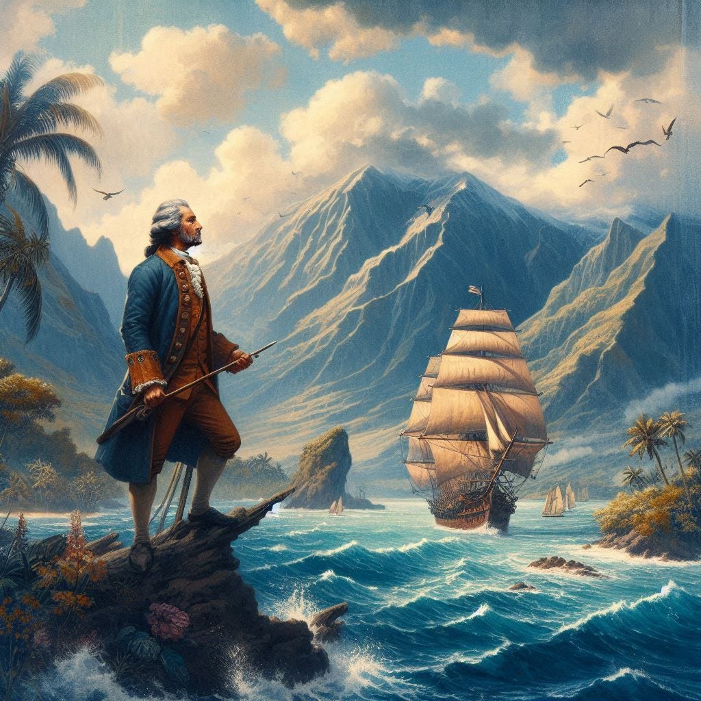1778 captain cook discovers the hawaiian islands