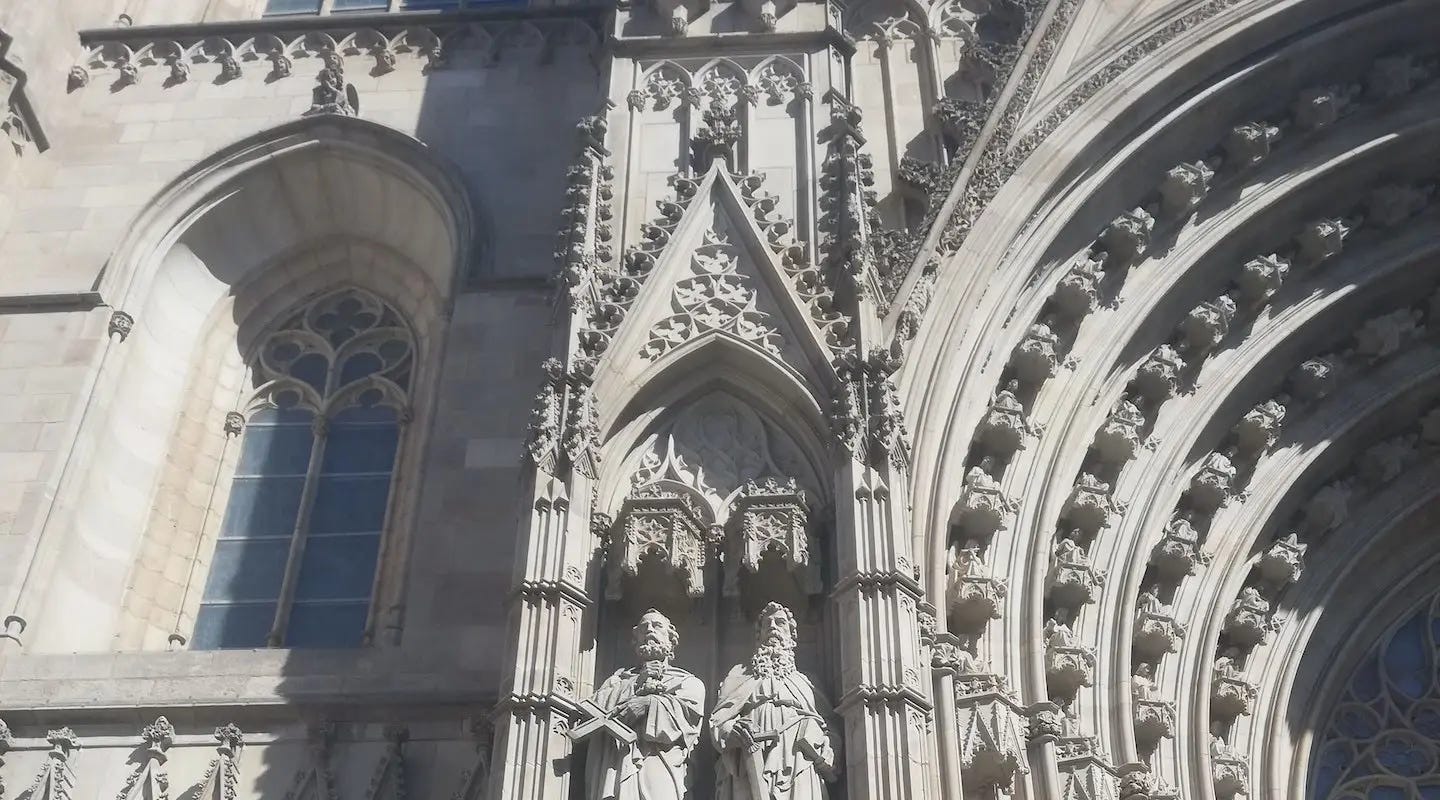 Catedral del Mar en Barcelona, España. Foto de Derlys Domínguez en 2019. Catedral del Mar en Barcelona, España. Foto de Derlys Domínguez en 2019.
