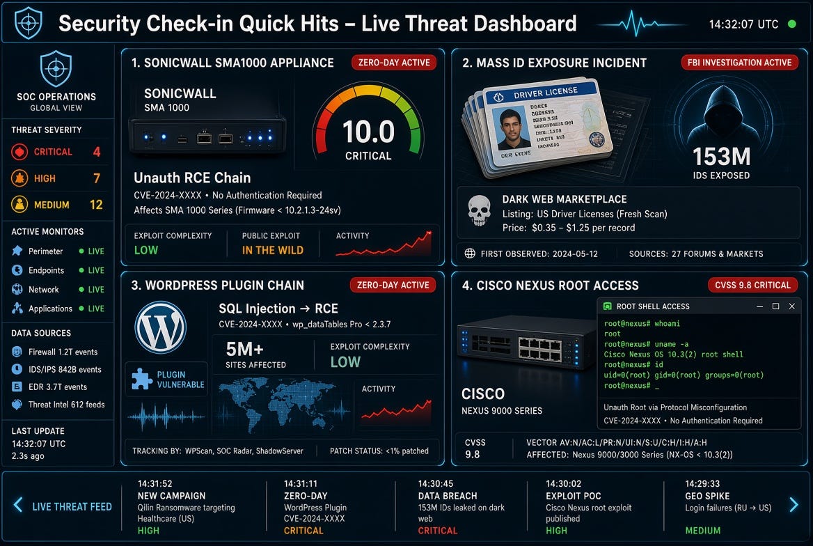Sonic Solutions Optical Converter 通電確認のみ Security Check-in Quick Hits: SonicWall Zero-Days Under Active