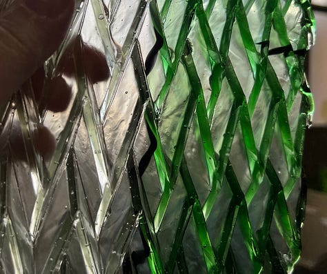 examples of  showing movement in glass