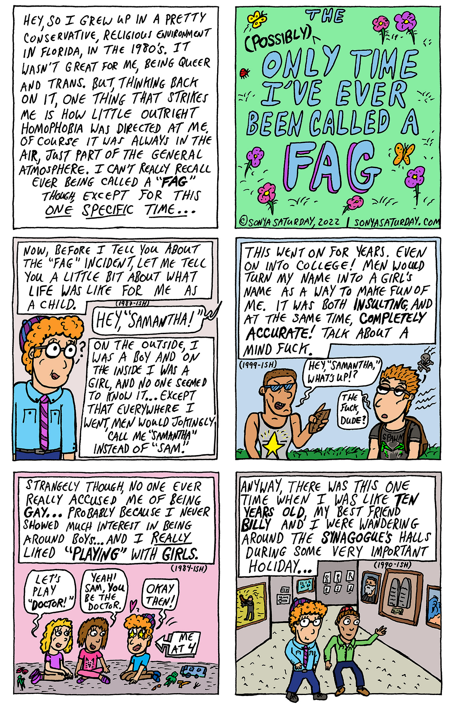 Comic strip by Sonya Saturday part 1