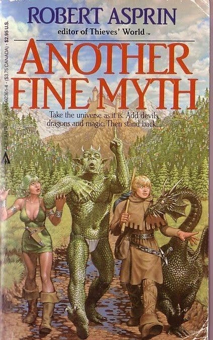 Another Fine Myth by Robert Asprin. Cover art by Walter Velez : r ... Another Fine Myth by Robert Asprin. Cover art by Walter Velez : r ...
