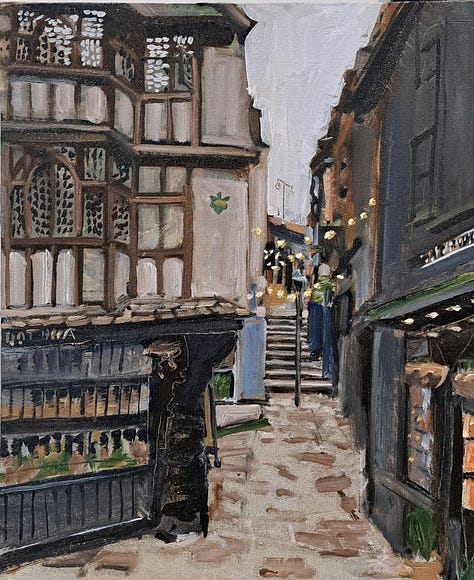 a collection of plein air paintings from Bristol and Bath