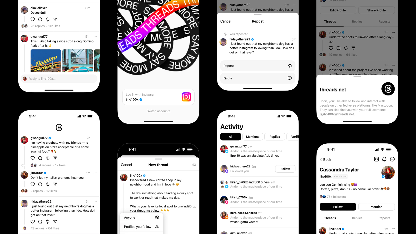 Threads product launch