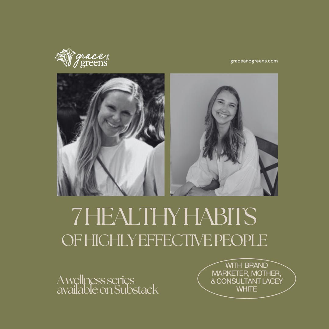 a wellness interview with Grace Barker from Grace and Greens & Lacey White from The Lacey List a wellness interview with Grace Barker from Grace and Greens & Lacey White from The Lacey List