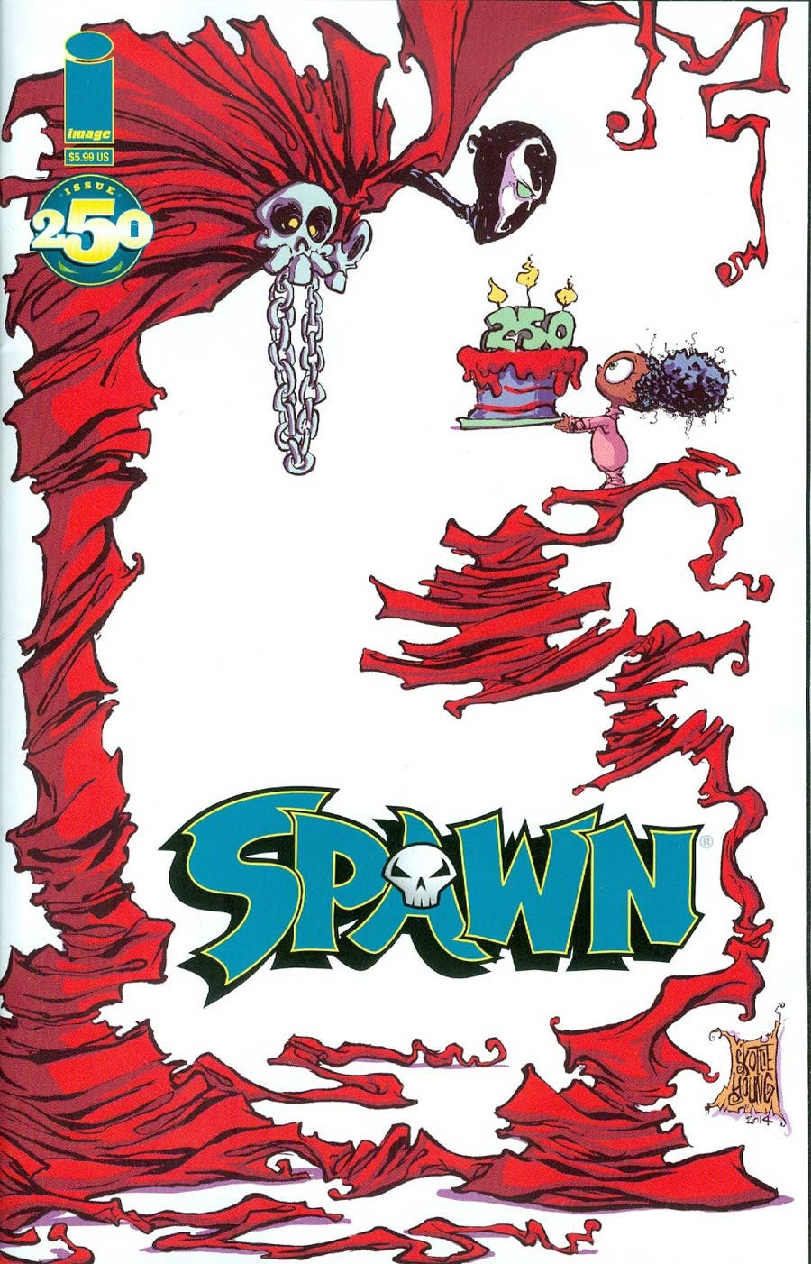 Spawn #250 Cover C Variant Skottie Young Cover - Midtown Comics