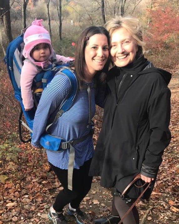 Woman 'Heartbroken' After the Election Runs Into Hillary Clinton While  Hiking