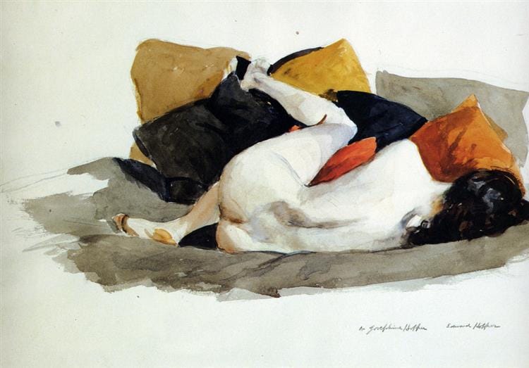 Reclining Nude, 1924 - Edward Hopper