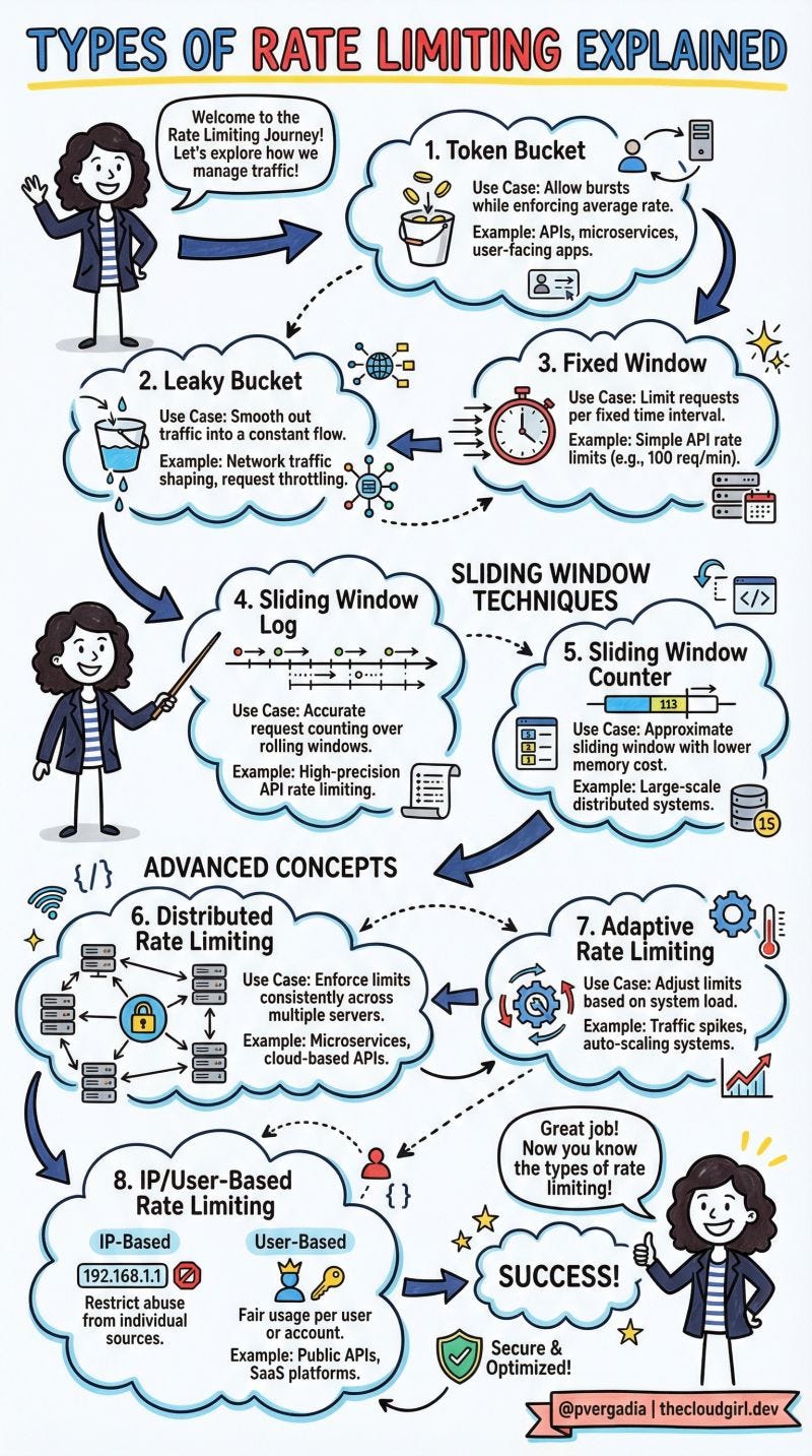 Types of Rate Limiting Explained Visually