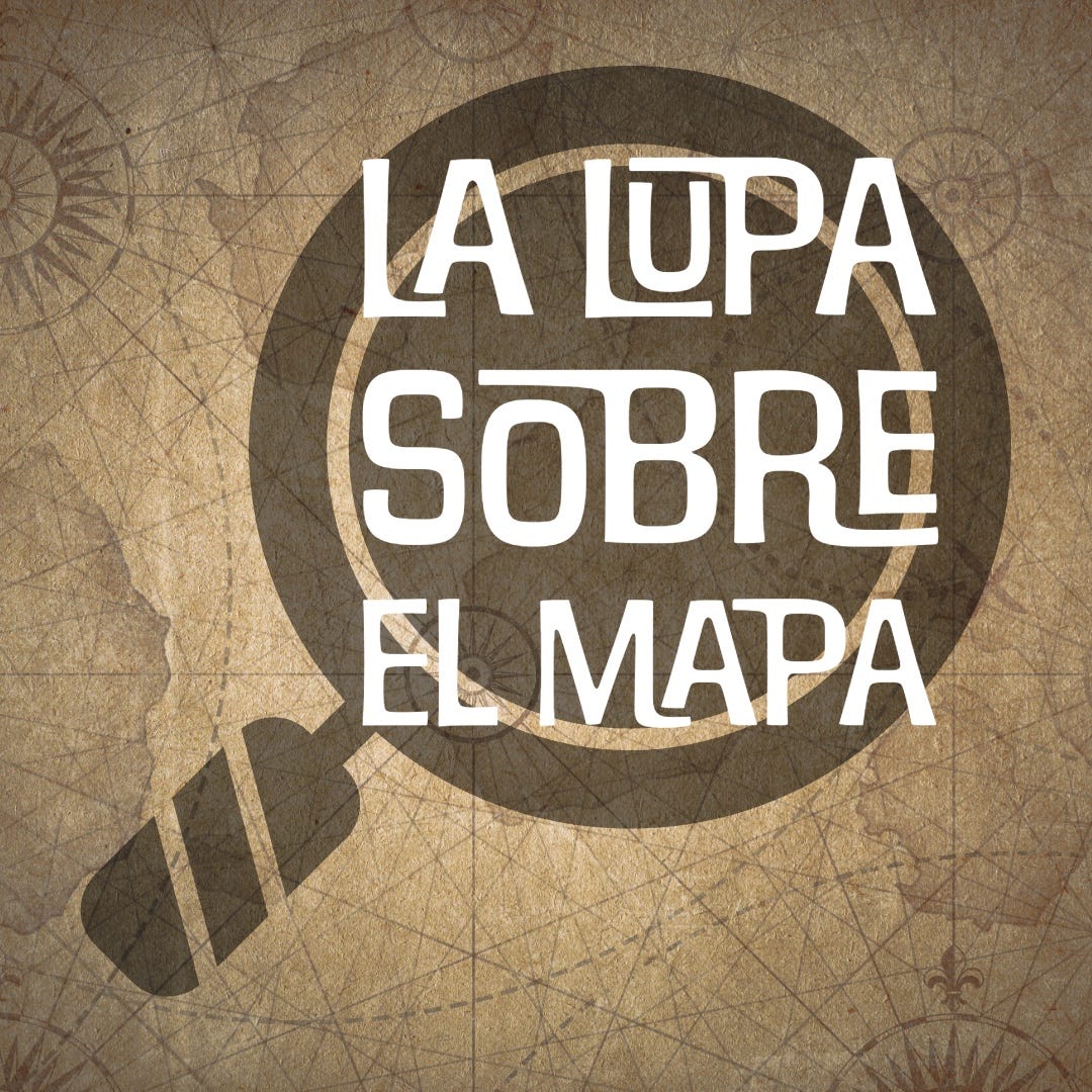 La lupa sobre el mapa
