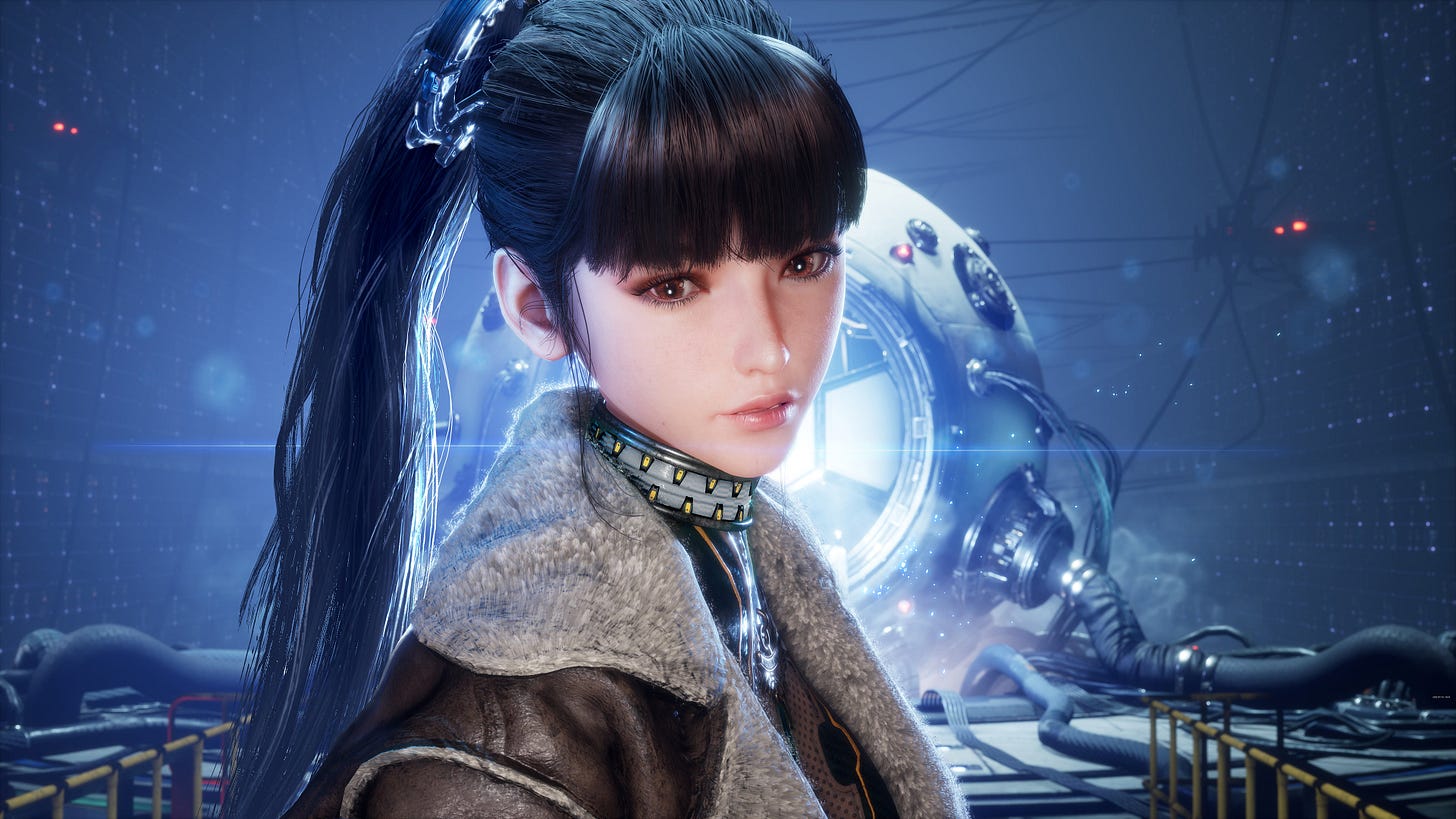 Eve from Stellar Blade, the prequel before Stellar Blade: Blood Rain. Eve from Stellar Blade, the prequel before Stellar Blade: Blood Rain.