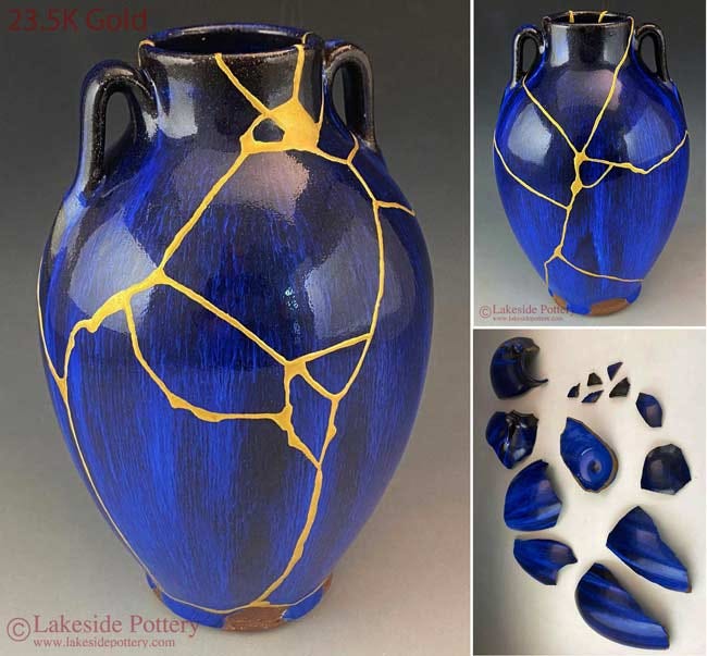 Kintsugi Pottery Gallery | Gold Ceramic Art Repair
