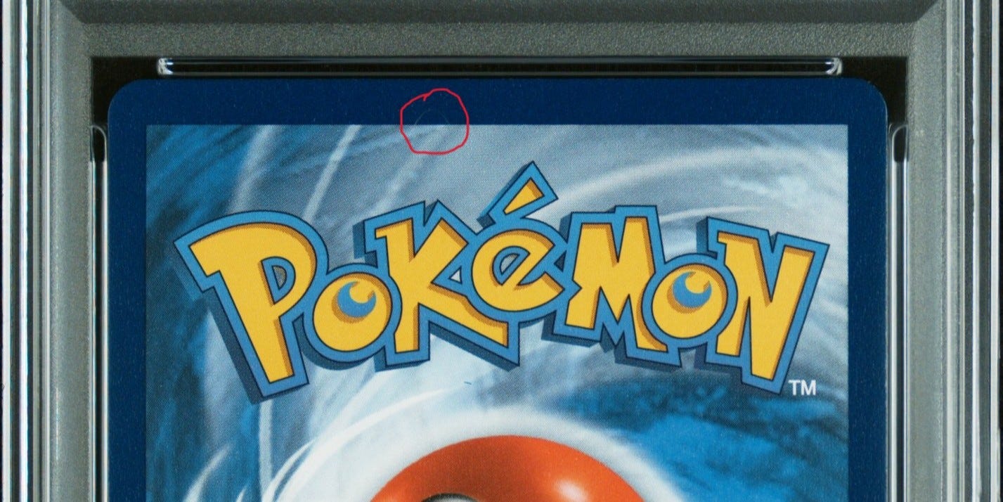 Minor back scratch on 2021 Gengar VMAX Fusion Strike #271 PSA 10