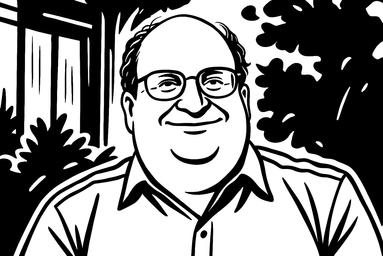 Jared Spool – kresba generovaná podle fotografie Jared Spool – kresba generovaná podle fotografie