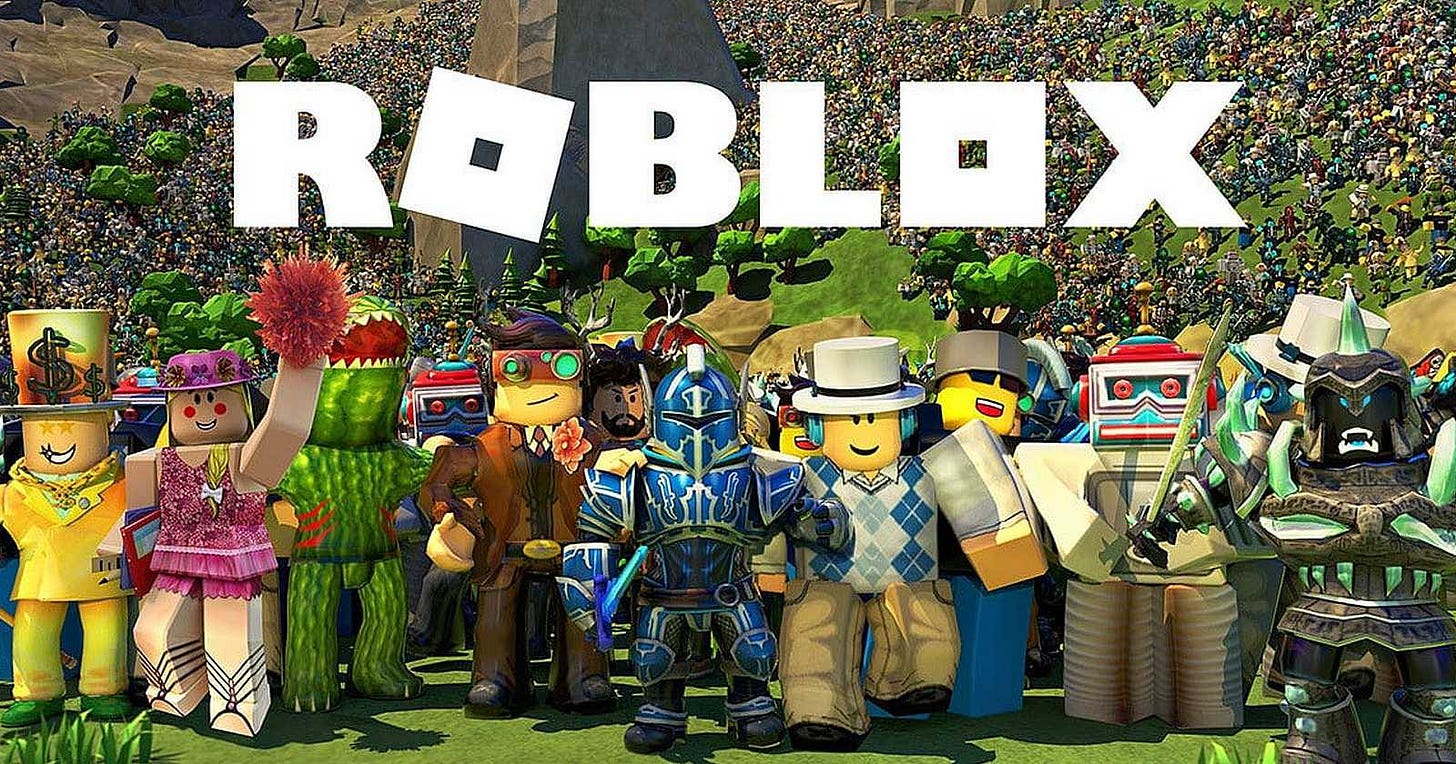 roblox characters and logo