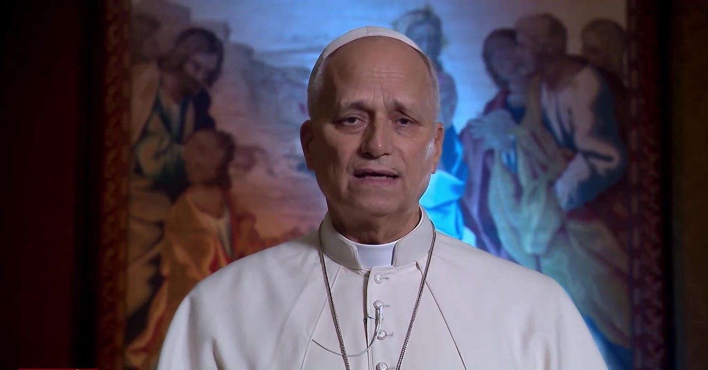 Pope Leo XIV delivers a video message to the Assisi interreligious peace meeting Pope Leo XIV delivers a video message to the Assisi interreligious peace meeting