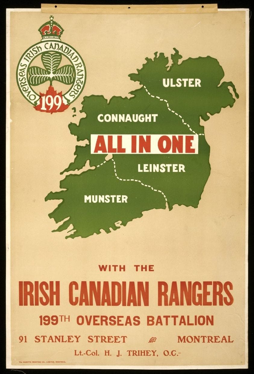 Shamrocks recruitment poster "all in one"