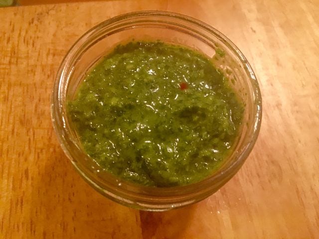 Chimichurri sauce by Jasmine! Chimichurri sauce by Jasmine!