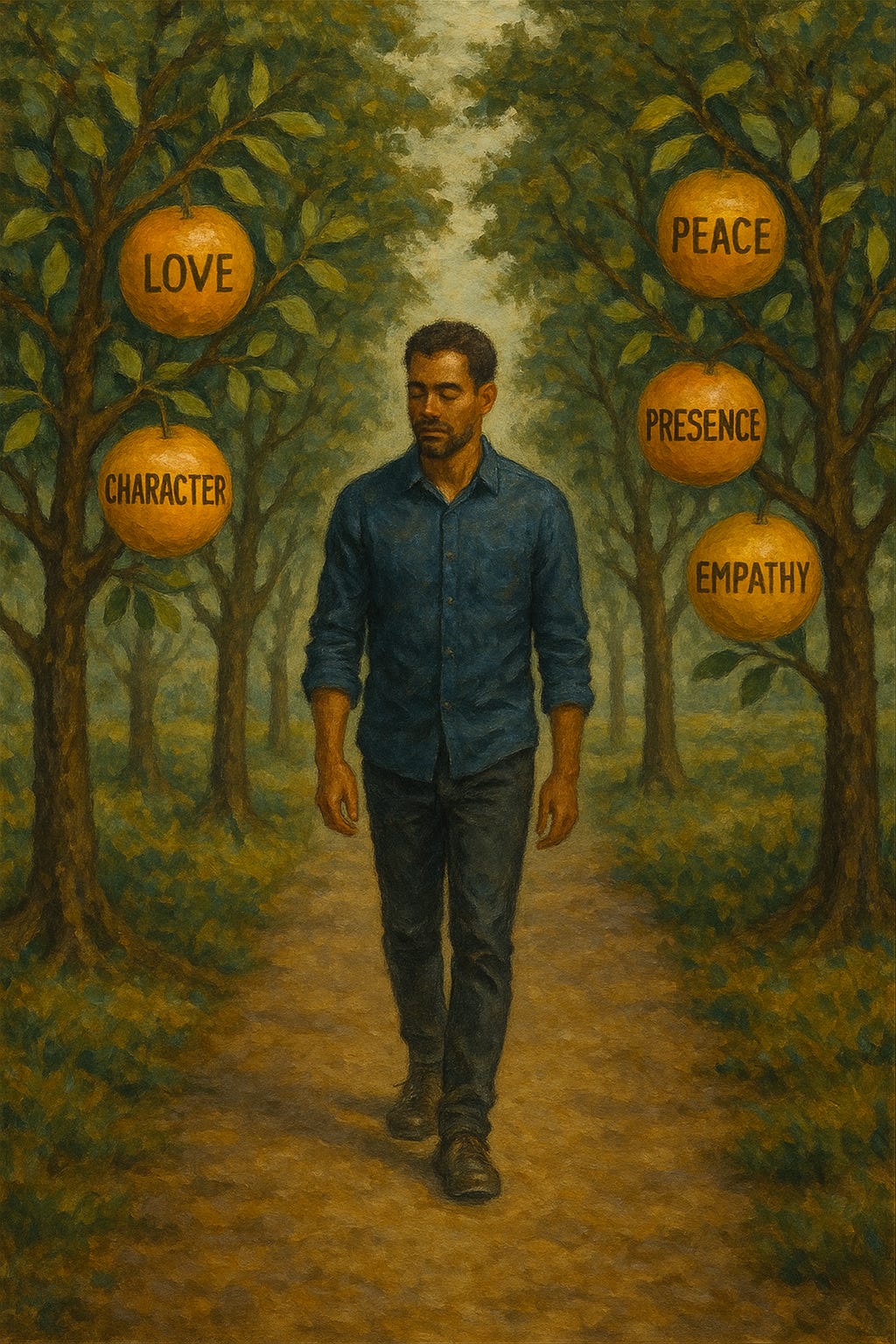 a man surrounded by the qualities of a real man