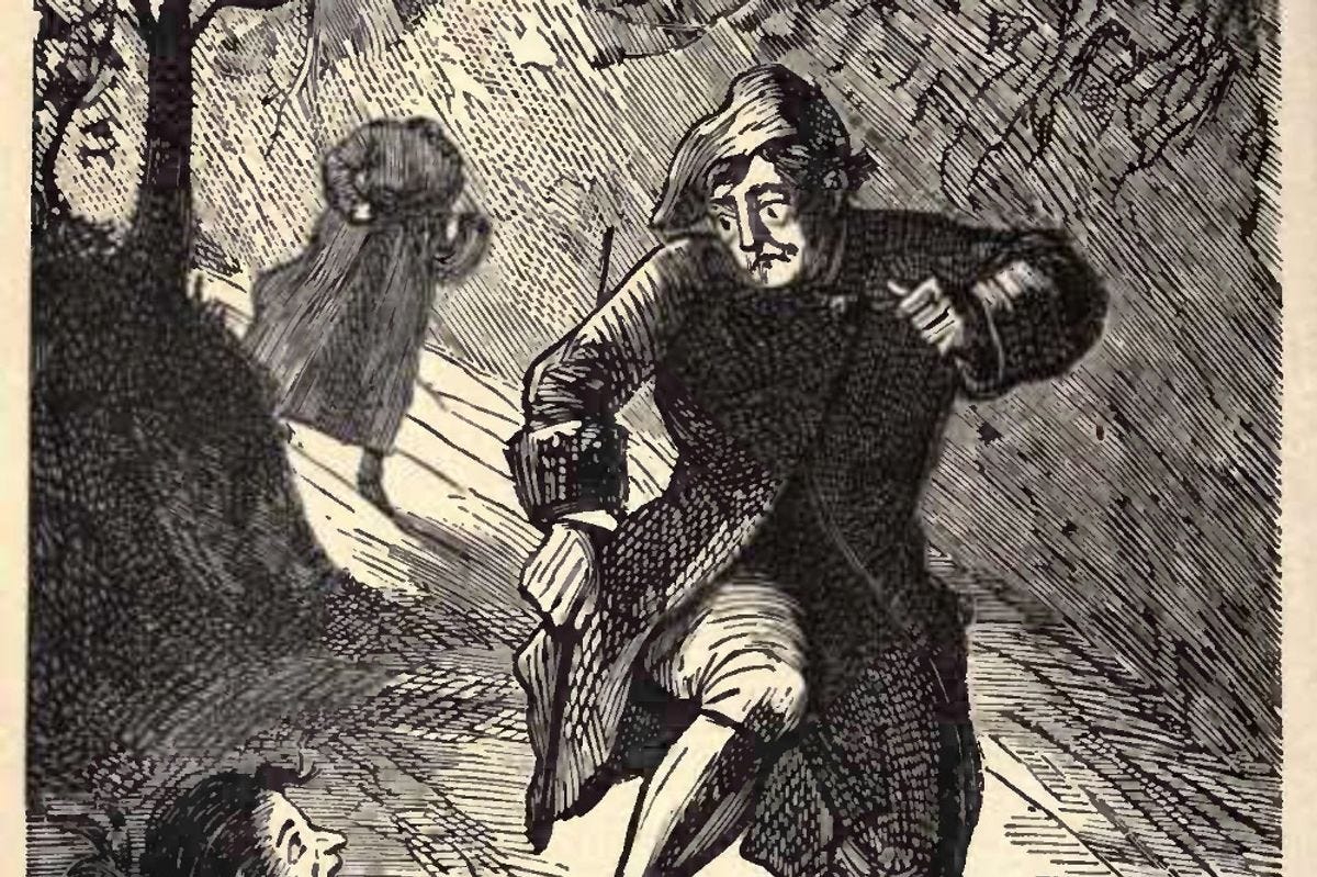 An illustration of a headless Manchester Boggart An illustration of a headless Manchester Boggart