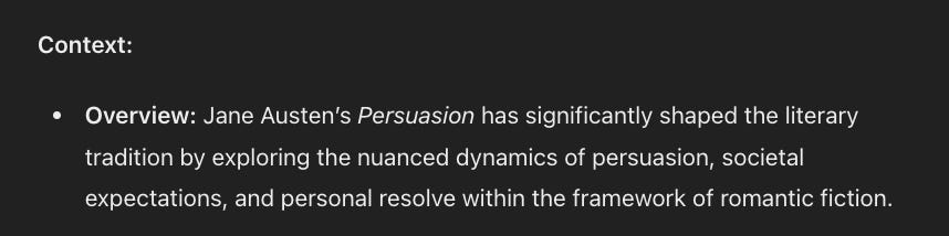 Overview: Jane Austen’s Persuasion has significantly shaped the literary tradition by exploring the nuanced dynamics of persuasion, societal expectations, and personal resolve within the framework of romantic fiction.