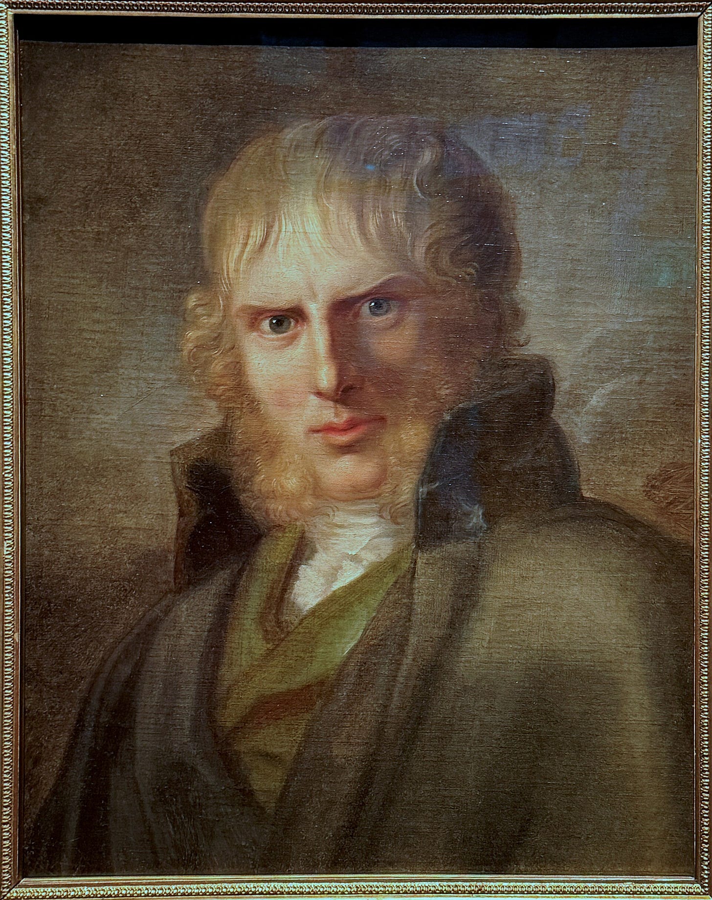Gerhard von Kügelgen, portrait of Caspar David Friedrich, 1808. Kunsthalle Hamburg. Gerhard von Kügelgen, portrait of Caspar David Friedrich, 1808. Kunsthalle Hamburg.