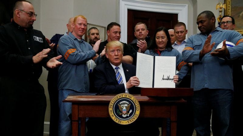 Donald Trump v the world: US tariffs in four charts - BBC News