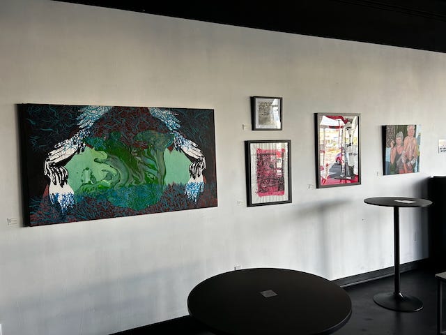 paintings and prints displayed at Valley Rox