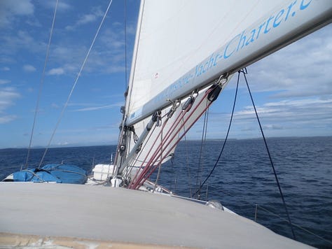 'Cherokee' sails from Wick in Scotland to Orkney
