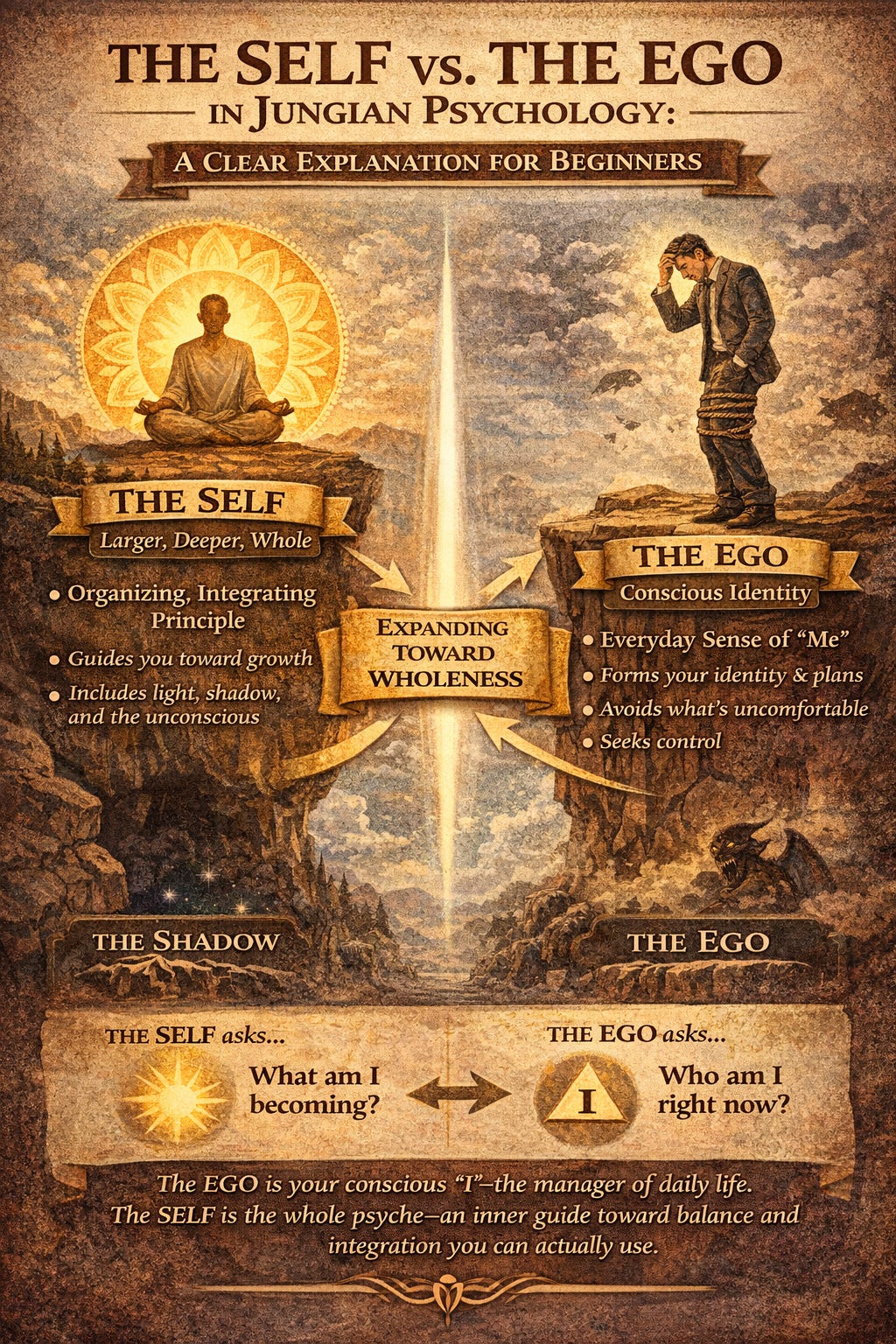 THE SELF VS. THE EGO IN JUNGIAN PSYCHOLOGY: