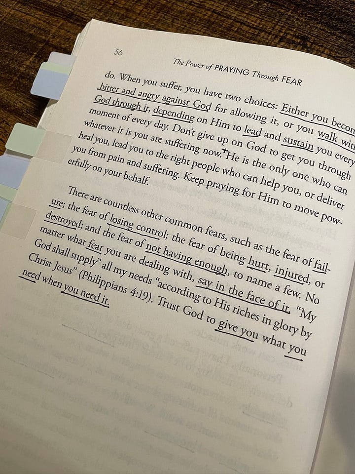 The Power of Praying through Fear Chapter 2 Annotations