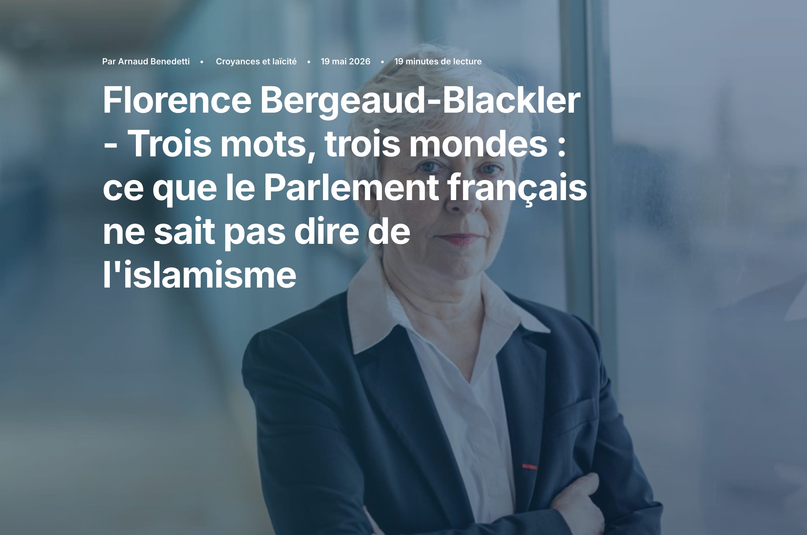 Comment l’Assemblée nationale et le Sénat parlent (et ne parlent pas) de l’islamisme.