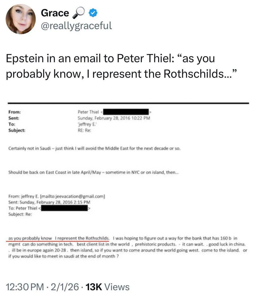 Honigfallen, Geheimdienste, Banken: Epstein-Netzwerk reicht laut Akten bis Mossad und Rothschilds