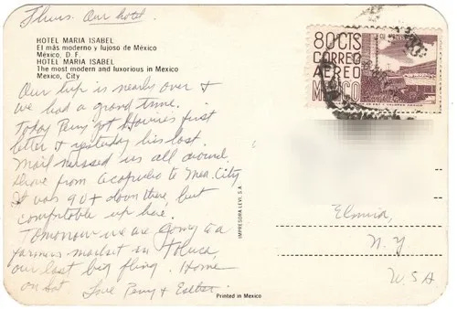 Hotel Maria Isabel Mexico City Postcard El Mas Moderno Y Lujoso De Mexico - Picture 2 of 2