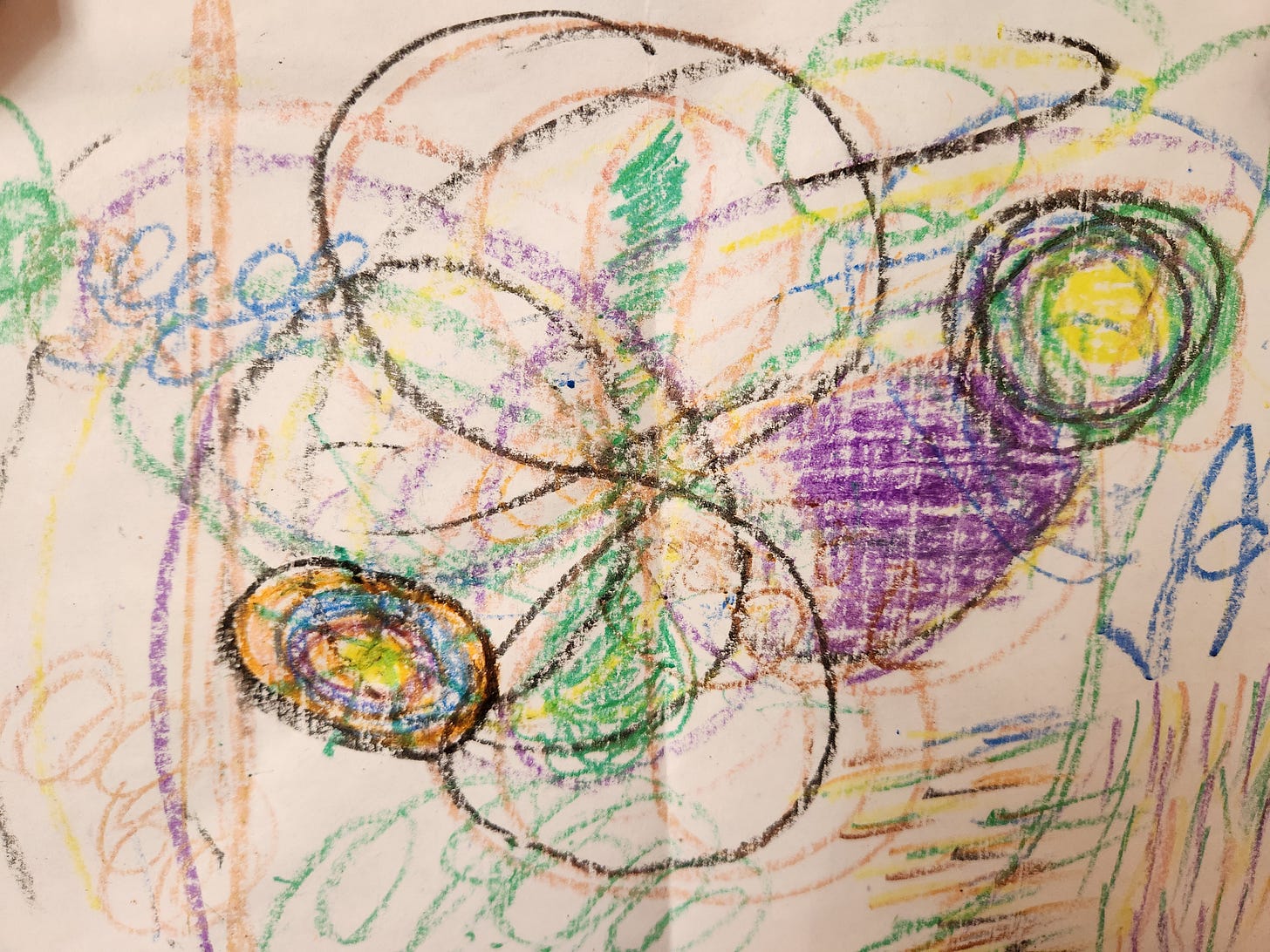 child's scribble drawing