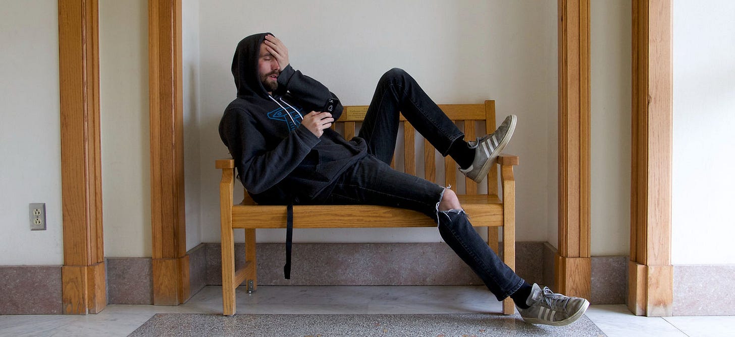 Adam Levine stressed