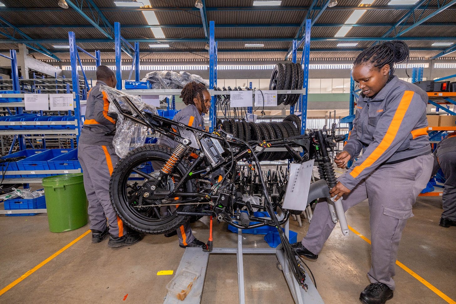 Roam's technicians at work at the Kenya